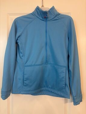 Women’s Light Blue Quarter-Zip Hoodie